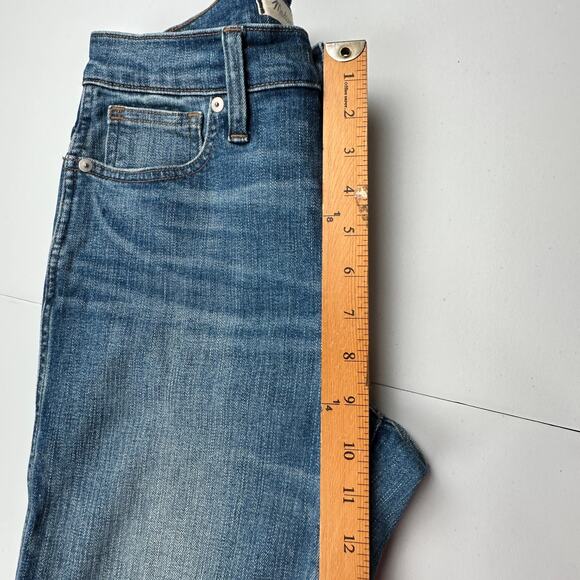 Madewell Jeans Womens 27 Blue Slim Straight Button Front Stretch Pockets Denim - Picture 11 of 14